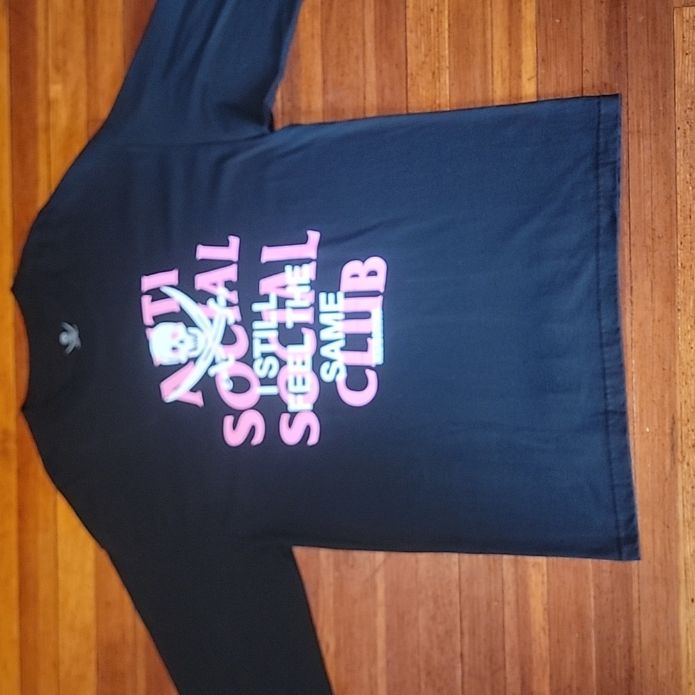 Black Long Sleeve Anti Social Social Club Collab With Neighborhood.